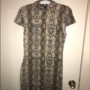 Snakeskin Bodycon Dress